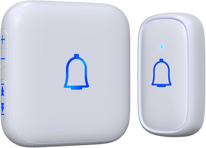 LeadGo Wireless Doorbell IP66 Waterproof 1000 Feet with 66 Chimes 115dB 7 volume levels Mute Mode with LED Flash Doorbell Ringer Wireless for Kids Room Teachers Classroom Home Office & Hearing-Impaired - Image 1